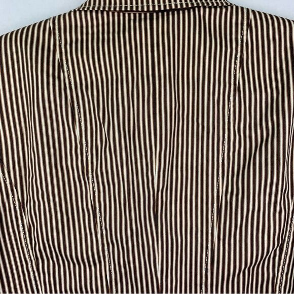 i.e. Brown Tan Pin Stripe Blazer - Picture 8 of 11